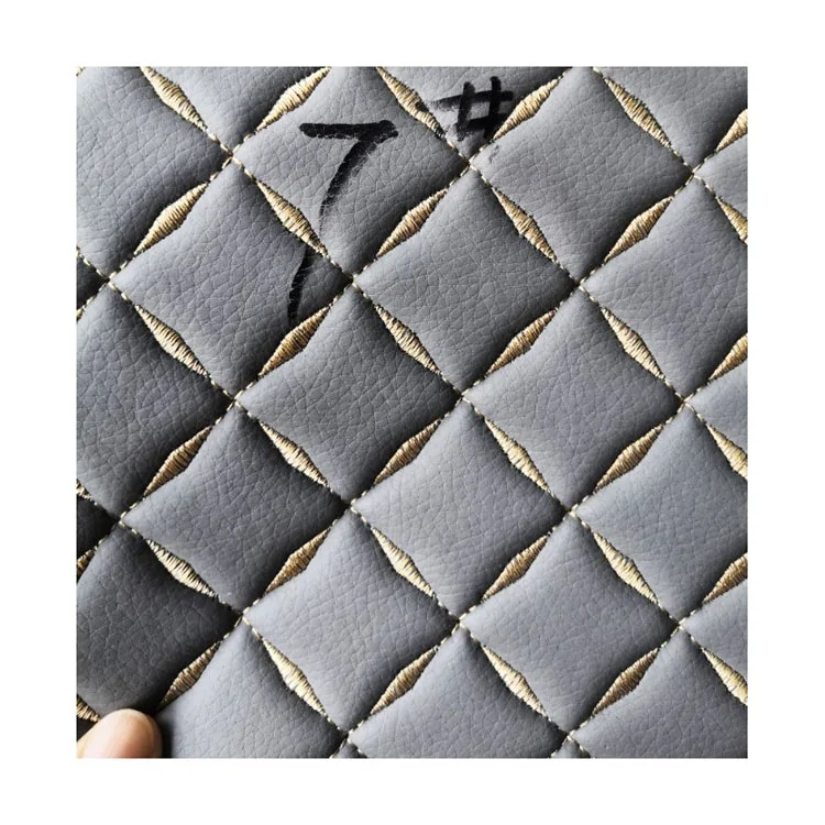 New Style Emboss Diamond embroidery fabric for Car Seat Cover
