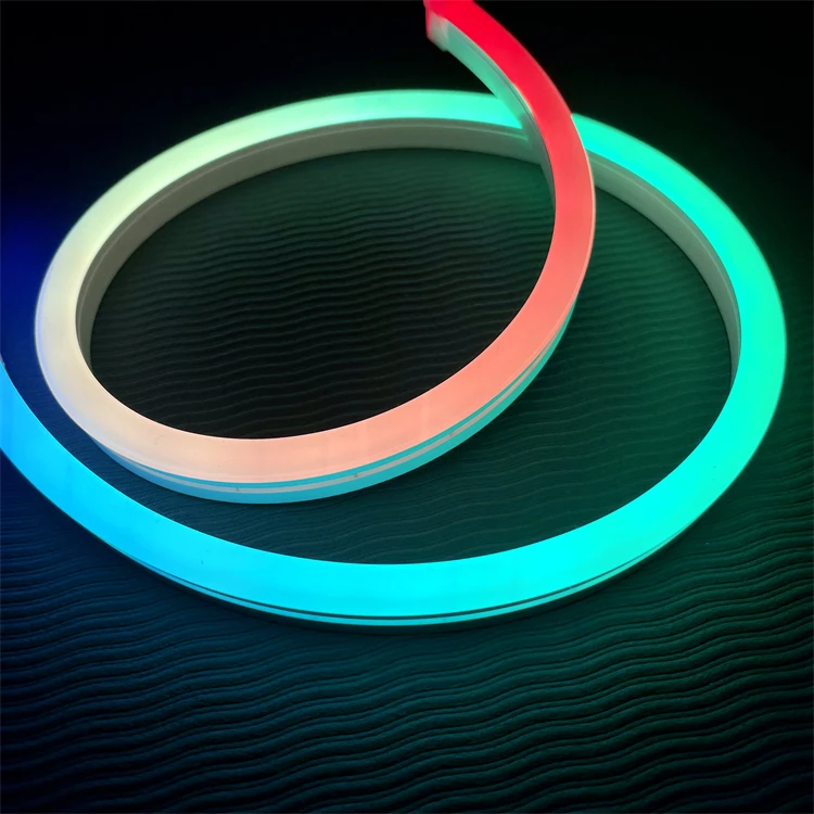 RGBIC Full Color DC24V 14W/M SMD2835 120LEDS/M Neon Tube LED Neon Flex for Ambient Light Decoration