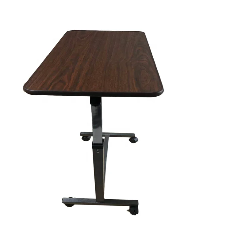 Компьютерный стол, простой мобильный стол для ноутбука с колесами, деревянный стол для ноутбука, прикроватный диван с слотом