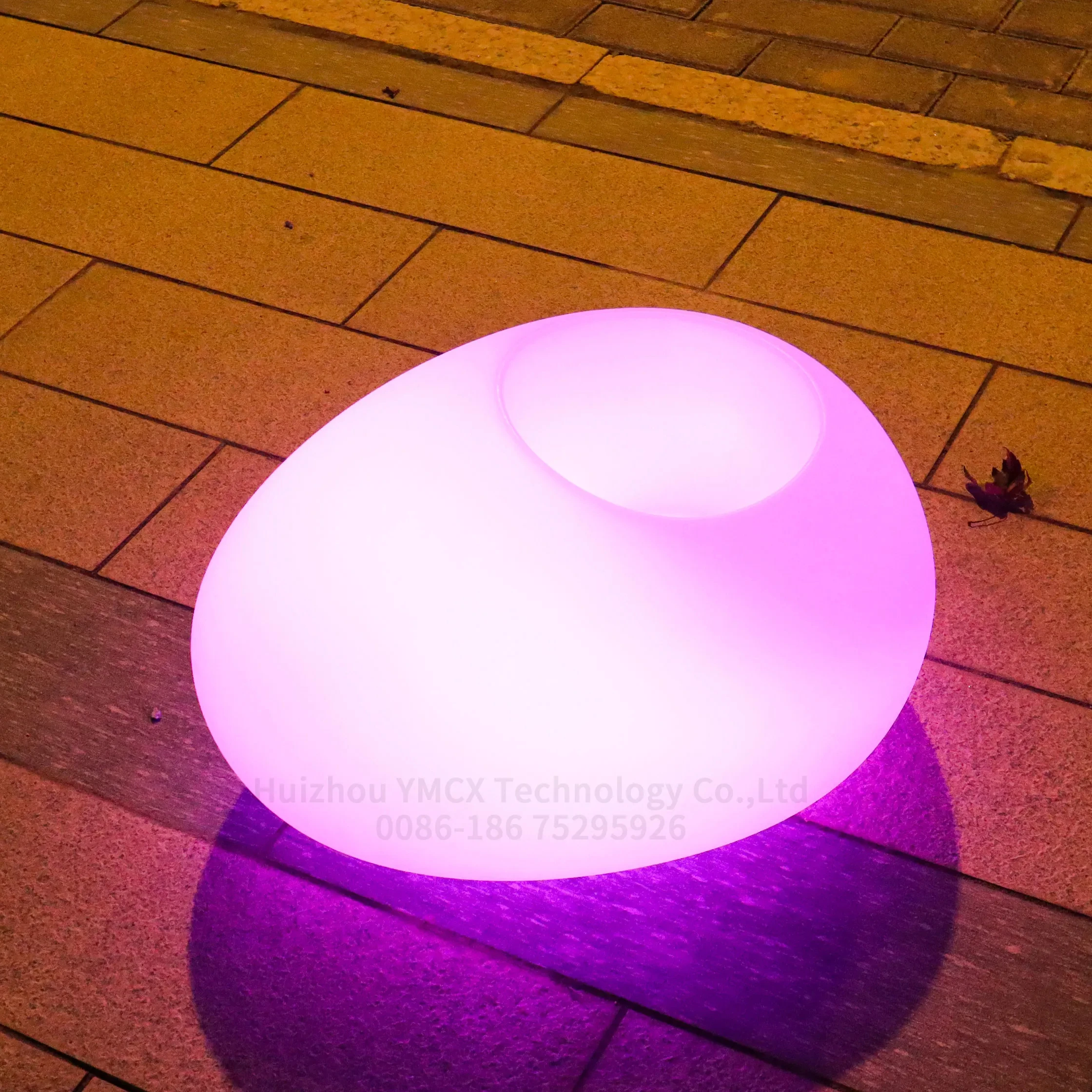 Led Flower Pot Plastic Outdoor Illuminated Planter