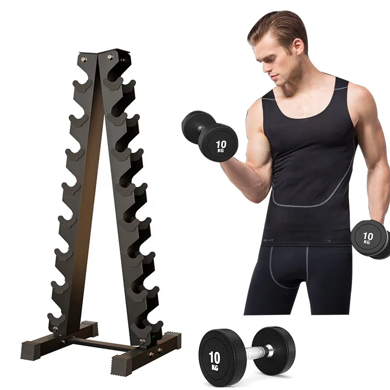 Custom 3 5 6 8 Tier Stand Wholesale Commercial Home Weight Gym Dumbbell Rack for Weight Storage