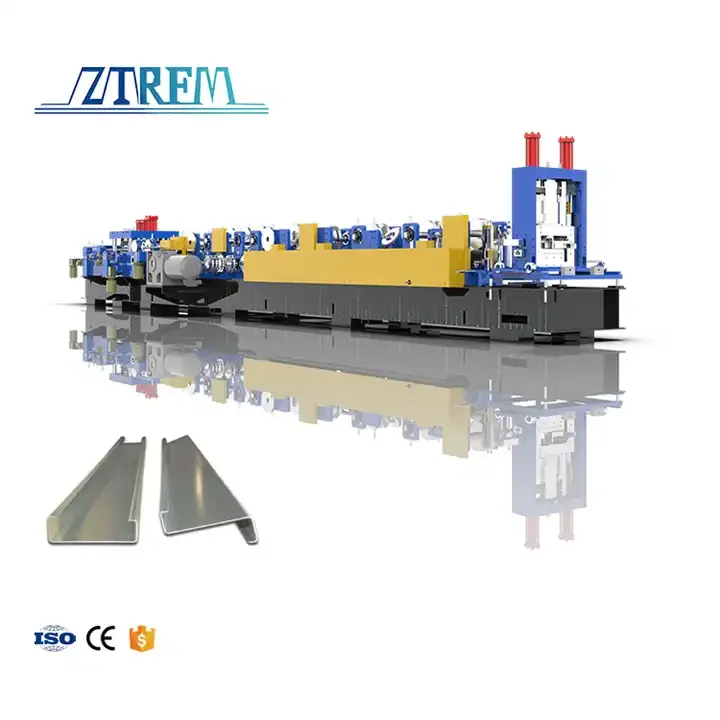 ZTRFM CE ISO Certificated Non Stop Cutting C Z Purlin Roll Forming Machine