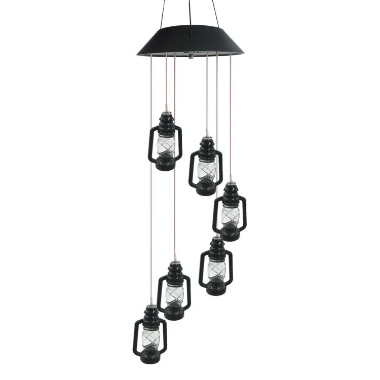 solar power  kerosene lamp shape Wind chimes string LED lights Theme Party Supplies Colorful Novelty Led Lights