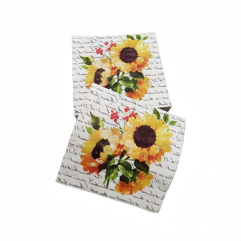 Factory customized 3-layer printed napkins high-quality Christmas napkins