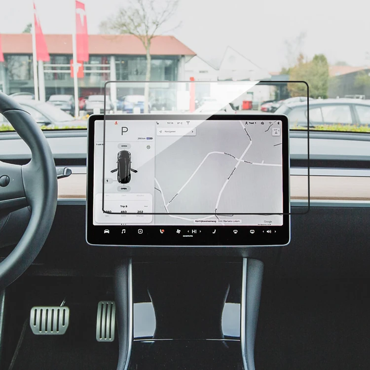 Car center console display waterproof protective film For Tesla Model 3 Tempered Glass Screen Protector