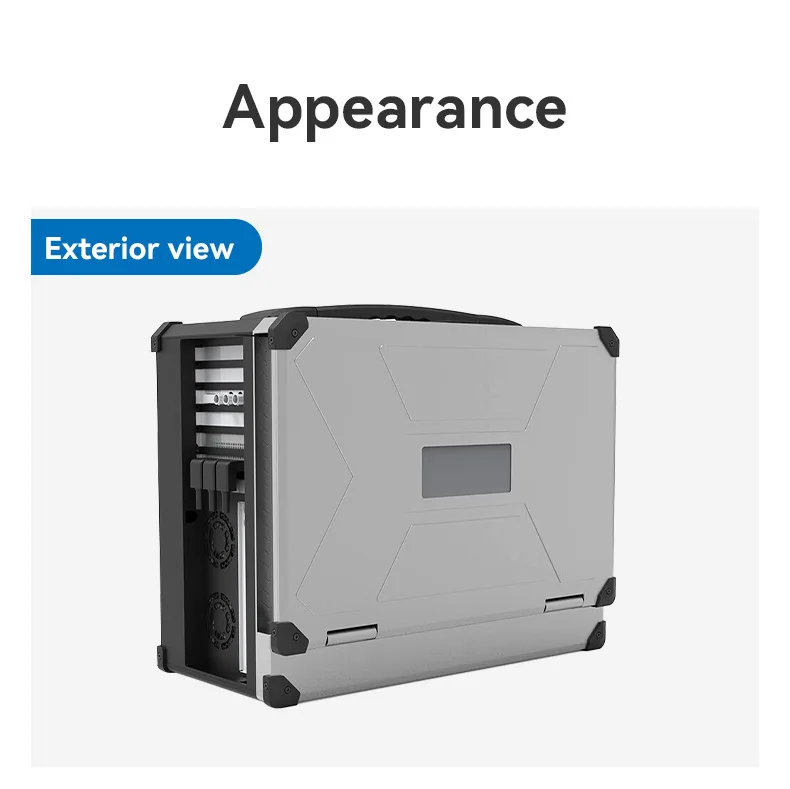 17.3inch Three-screen industrial portable computer rugged laptop support 13USB 10com