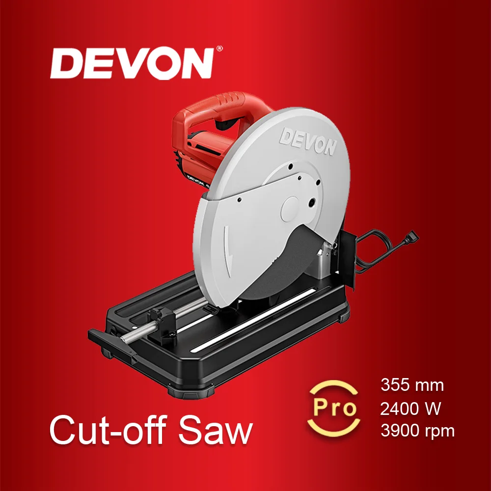 DEVON 3800r/min industrial 14inch 355mm 2200W cut off machine chop saw metal cutting saw