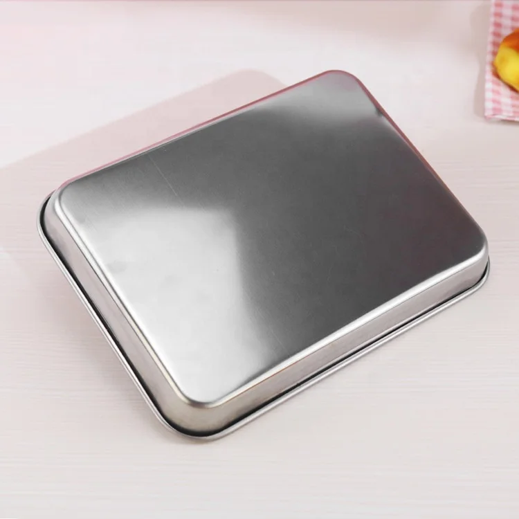 Wholesale custom logo hotel buffet stainless steel metal serving fppd food tray