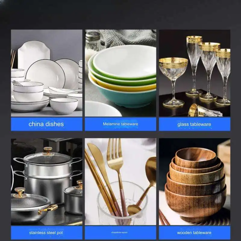 High efficiency Fully automaticcommercial dishwasher Washes about 2,300 18cm dishes per hour smart dishwashers