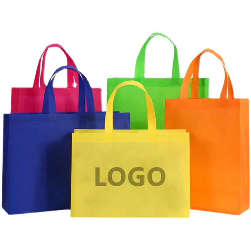 Cheap Price Promotional Customized Colors Eco Tote Non-Woven Shopping Bag, Recyclable PP Non Woven Bags