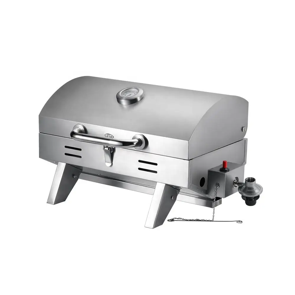 2023 New Arrival Professional Portable Propane Tabletop Gas Grill with 13000BTU Burner and Foldable Legs