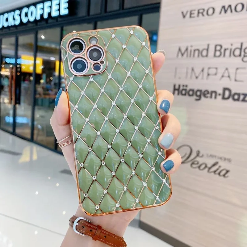 
New products Gemfits Glitter Fashion Phone Case for smasung S21 ultra luxury diamond cell phones cover 