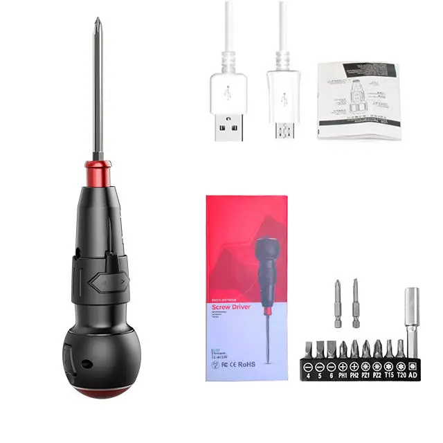 Cordless Screwdriver Rechargeable  Mini Screwdriver Sets Portable Automatic Home Repair Suitable For Women