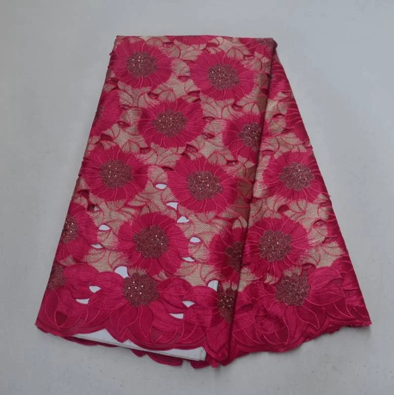 AG7249 swiss voile lace embroidered dress african lace fabrics 5 yards