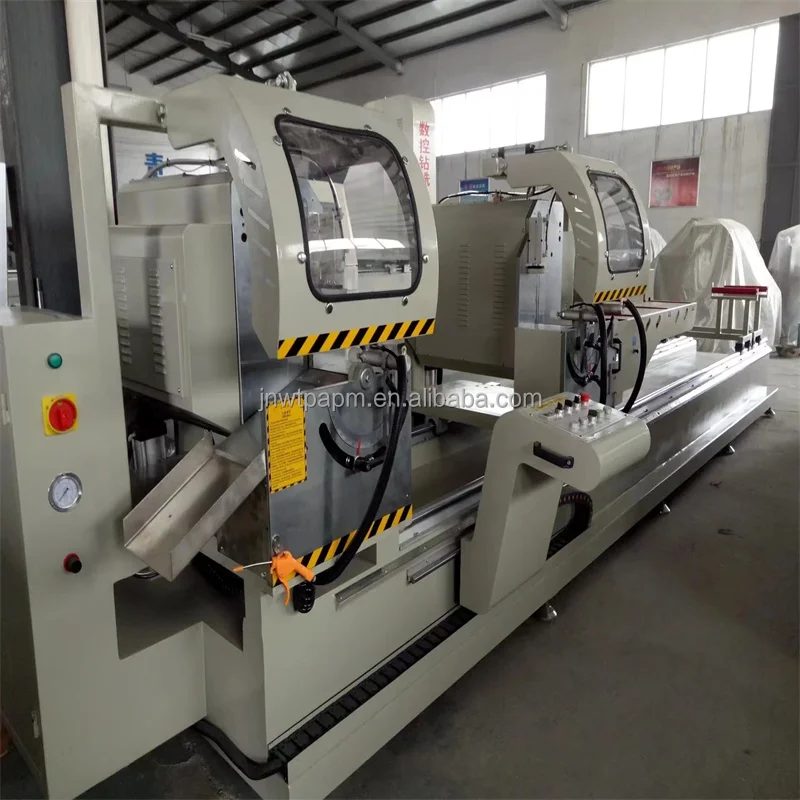 Good quality aluminium window manufacturer wall saw digital display double head metal cutting machinery miter saw for aluminum
