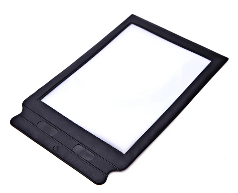 Factory PVC Lens A4 Full Page 3x Magnifier Sheet Large Magnifying Glass For Book Reading