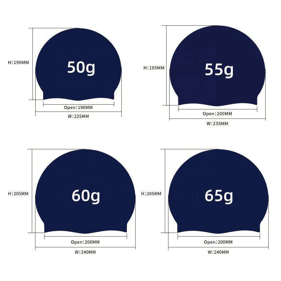 China Factory Custom OEM Logo Waterproof Arena Swim Cap Racing Silicone Swimming Cap