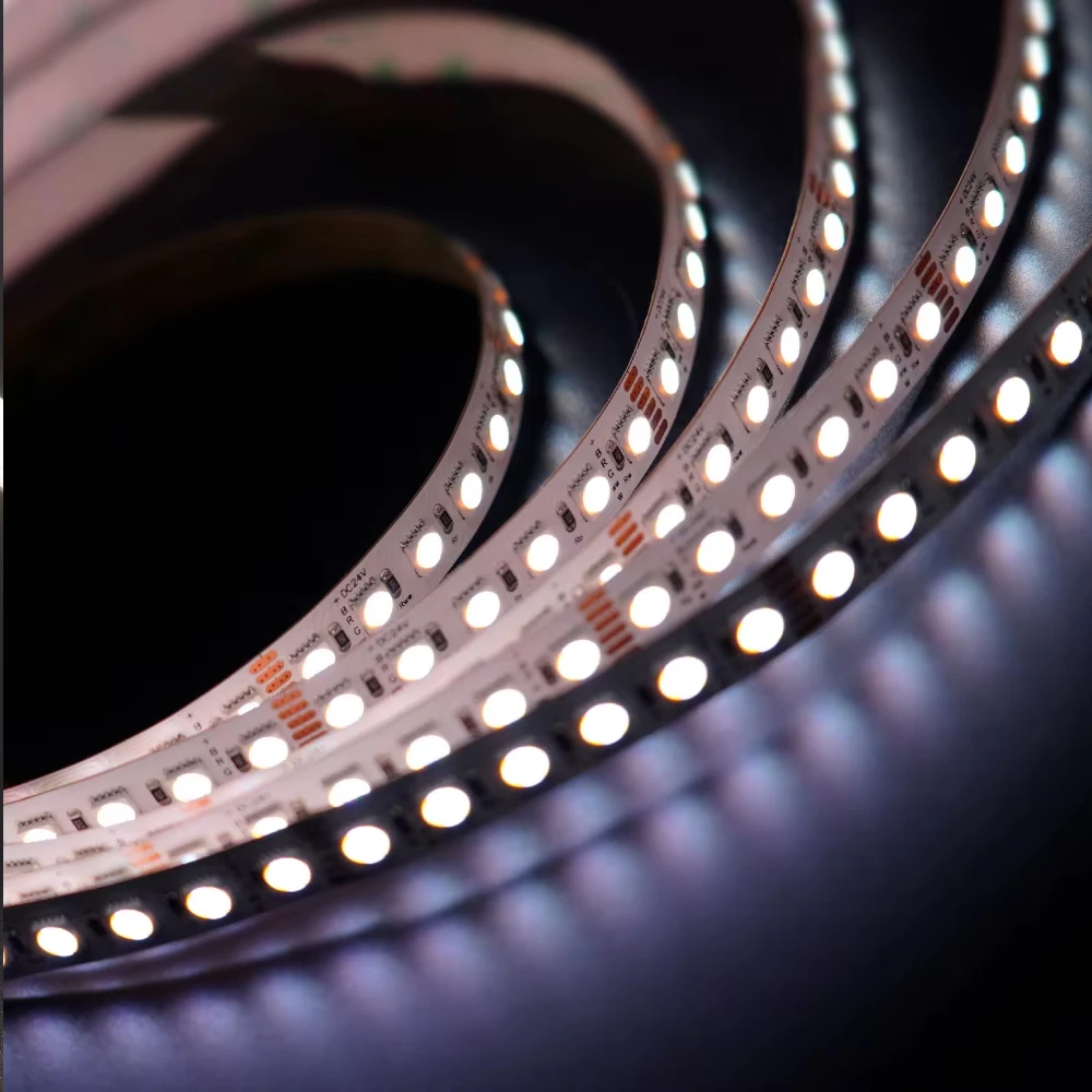 SHINESKY, лидер продаж, DC24V smd 5050, 5 в 1, 96 светодиодов/м, 12 мм, 5 видов цветов в 1, Светодиодная лента rgb