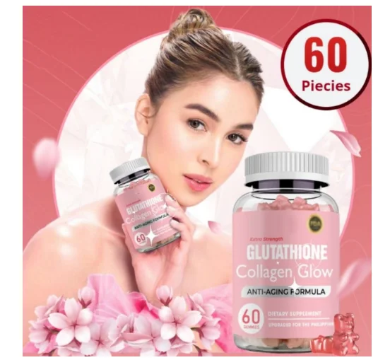 OEM Customized Anti-aging And Whitening  Supplements Collagen Gummies For Skin