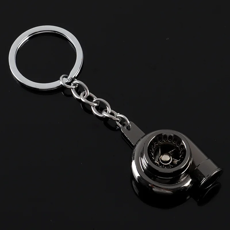 Wholesale Custom 3D Turbo Metal Key chains Mini Metal Turbocharger Keychain High Quality Promotional Car Turbo Shape Key Chains