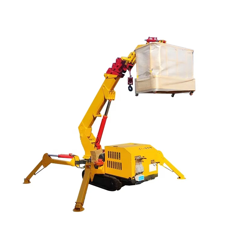 The crawler spider crane that can lift 10 tons is suitable for indoor and outdoor operations at heights
