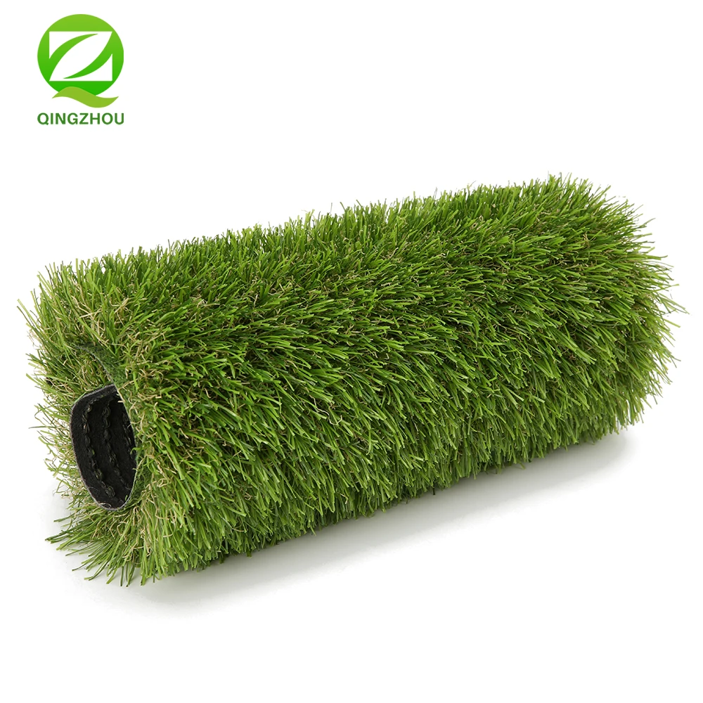 QINGZHOU L001 quality artificial grass carpet landscape outdoor synthetic grass price three color artifical grass for garden