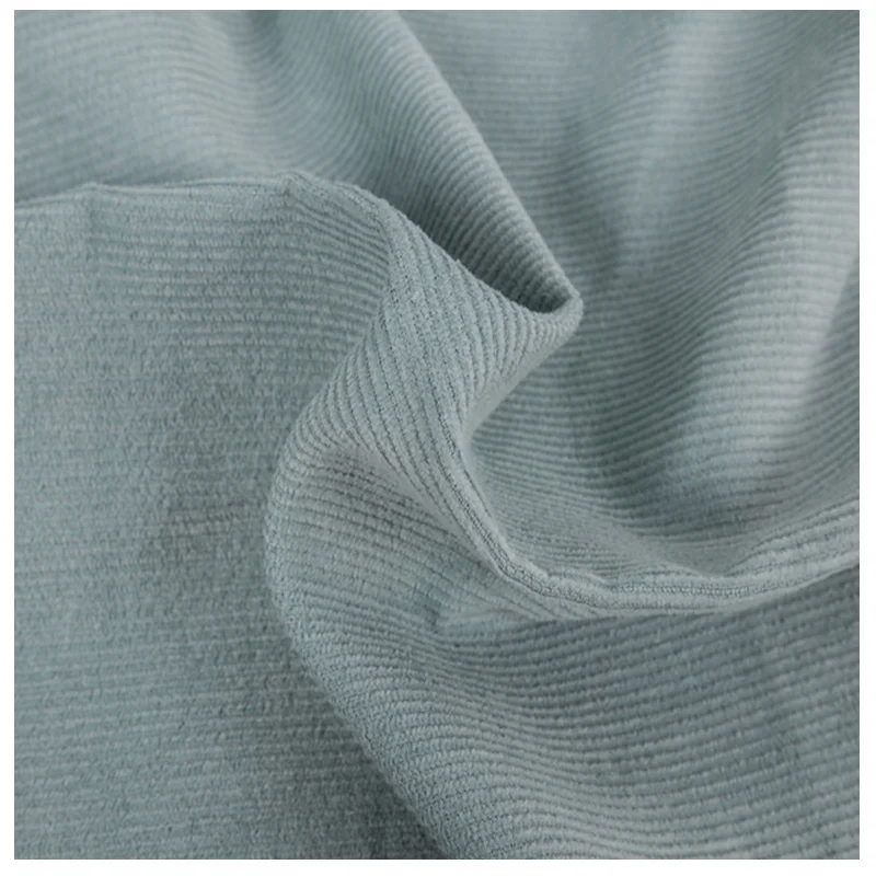 Hot sale custom soft microfiber knit pure cotton corduroy fabric price wholesale for garment