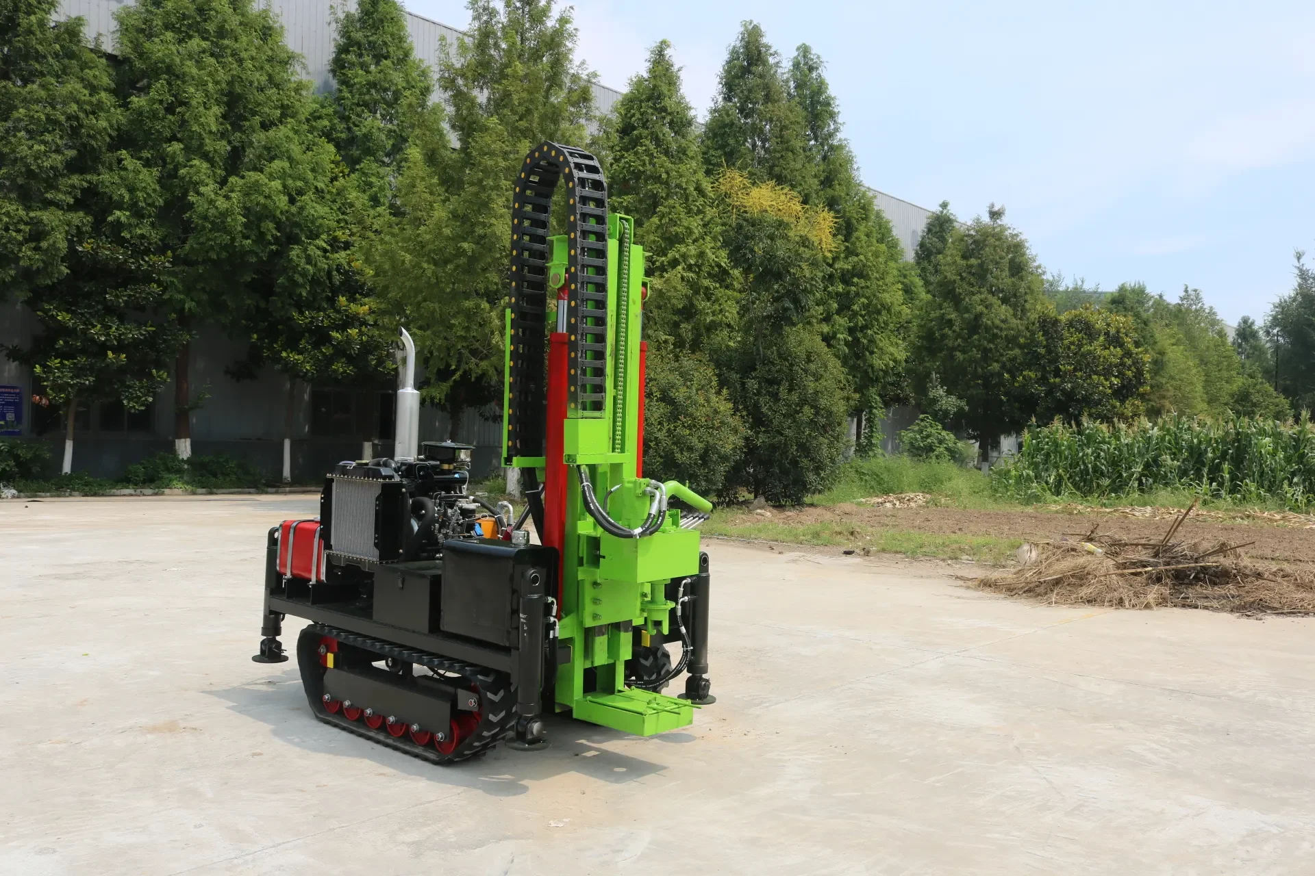 New type small Mini double cylinder engine well drilling machine
