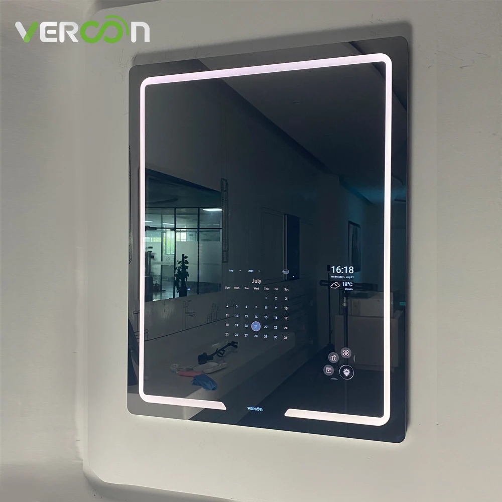 S30 LED Light  Smart bathroom Customized prefab houses magic  display house mirror wall smart bathroom mirror