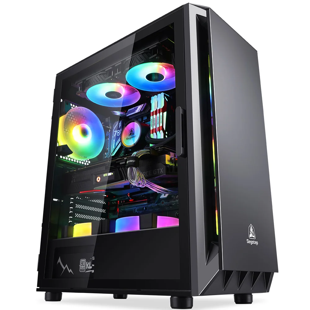 Segotep ATX Full Tower Computer case ARGB Lighting Pc Case High-end Gaming Case
