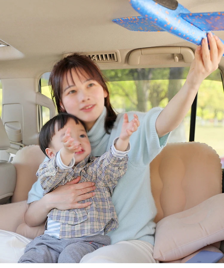 Custom back seat collapsible car air travel bed car  inflatable mattress