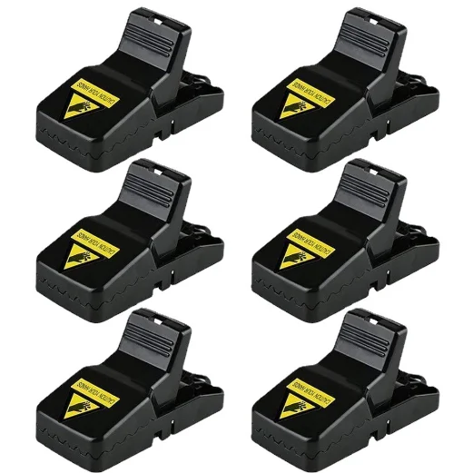 Black Disposable Pest control Snap Trap Rat Traps Plastic Black Mouse Trap for Home