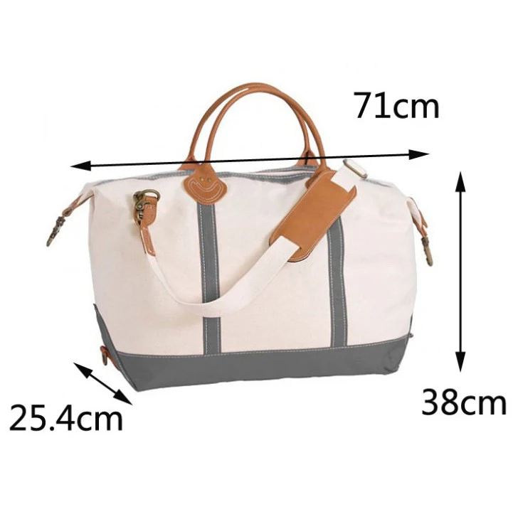 
extra size garments travel bags water proof canvas beach bag with single shoulder 