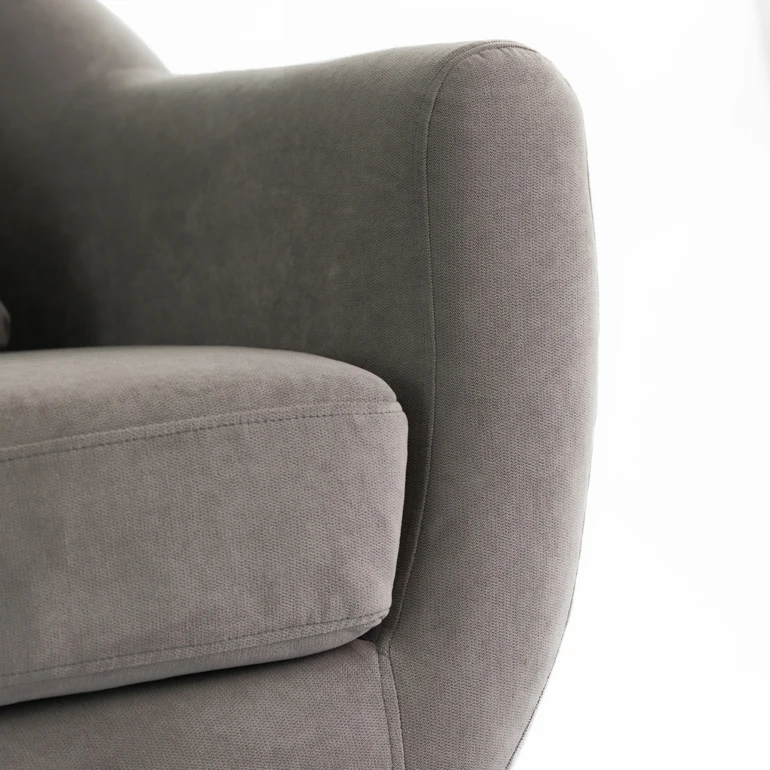 
Manufacturer Supplying Nordic Living Room Sofa Set Furniture Fabric Gray 