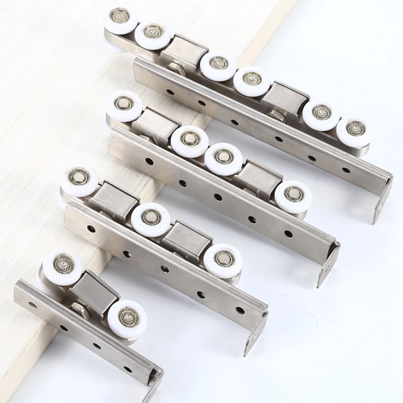 Sliding Barn Wood Door Hardware Closet Track Roller Hanger Wheel Rail Set