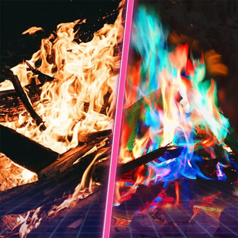 Colorful Flames Campfire Bonfire Magic Mystical Fire Magic Fire 25g For All Festival