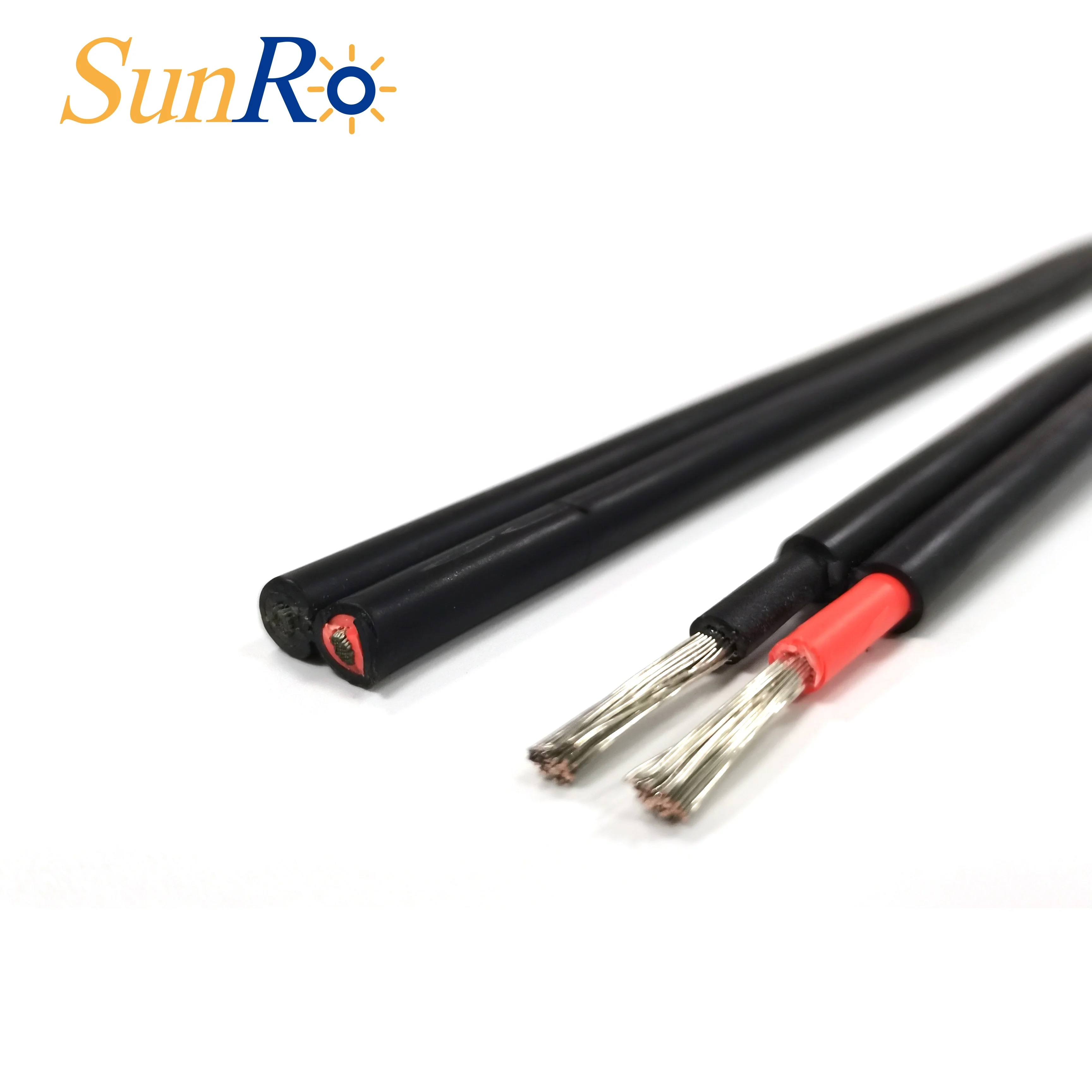 SeanRo Solar Cable pv 6mm UV Resistant Life 6mm fire resistant  25years Working double core 2*6mm2 10awg