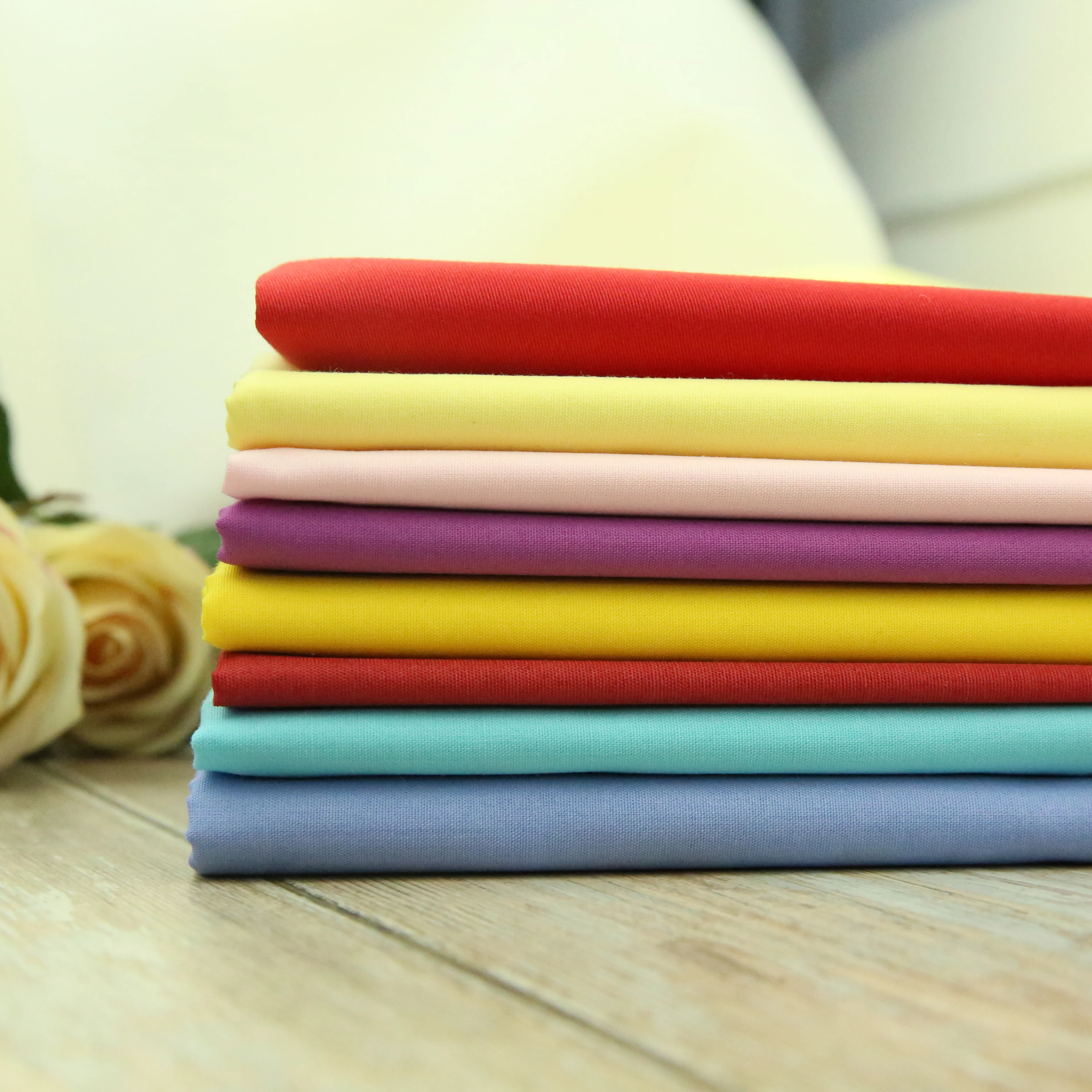 Wholesaler in China factory supply 65 polyester 35 cotton jeans plain tc dyed pocketing