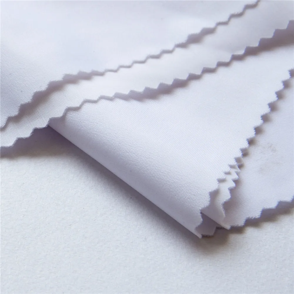 40D Increase density hygroscopic semi-gloss polyester garment fabric for printing T-shirt white textile