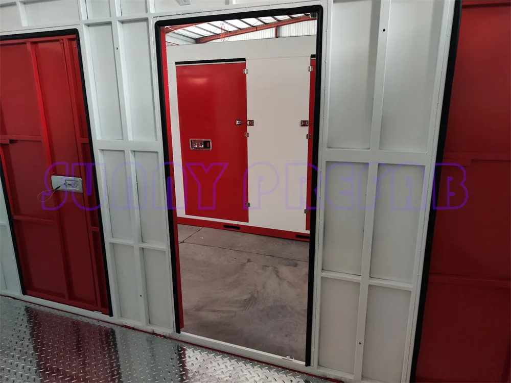 steel material prefab assemble stackable foldable mobile container  portable storage self storage units