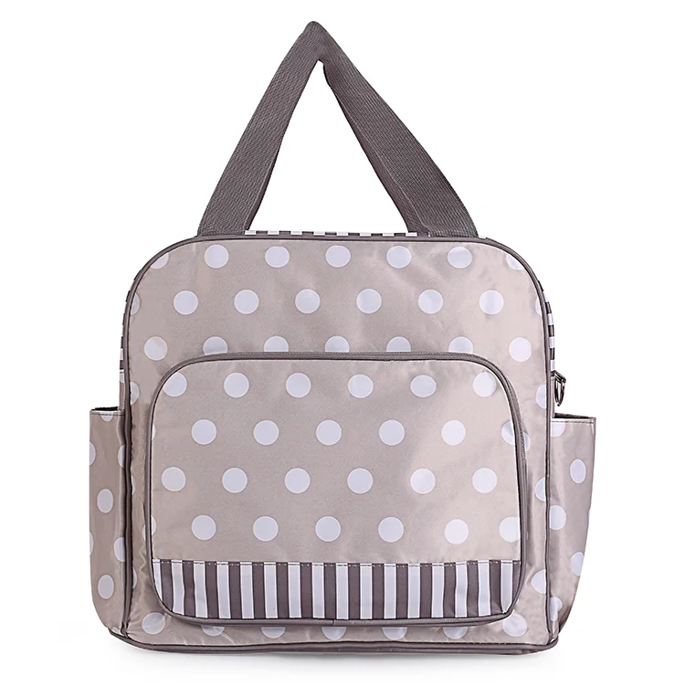 Оптовая продажа с завода, тканевая сумка-тоут на заказ, сумки для подгузников, сумка для влажных подгузников с портативной пеленальной подушкой