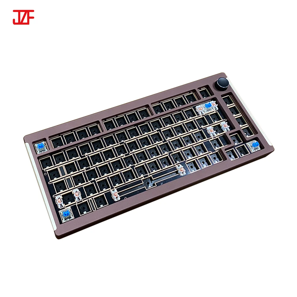 Three mode Mechanical keyboard Ergonomics Bluetooth VIA custom kit programmed CNC pcb diy mechanical keyboard