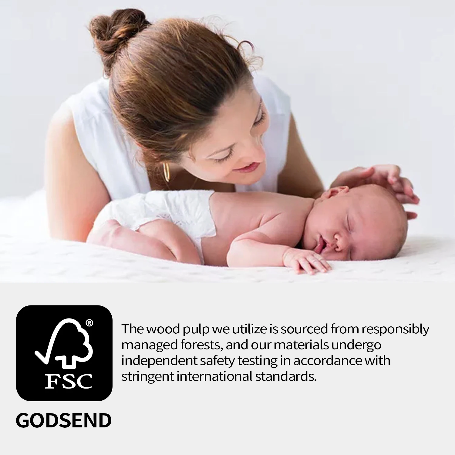 Ultra-Thin Disposable Baby Diapers PE Film Soft Factory-Direct Wholesale for Infants Printed Feature