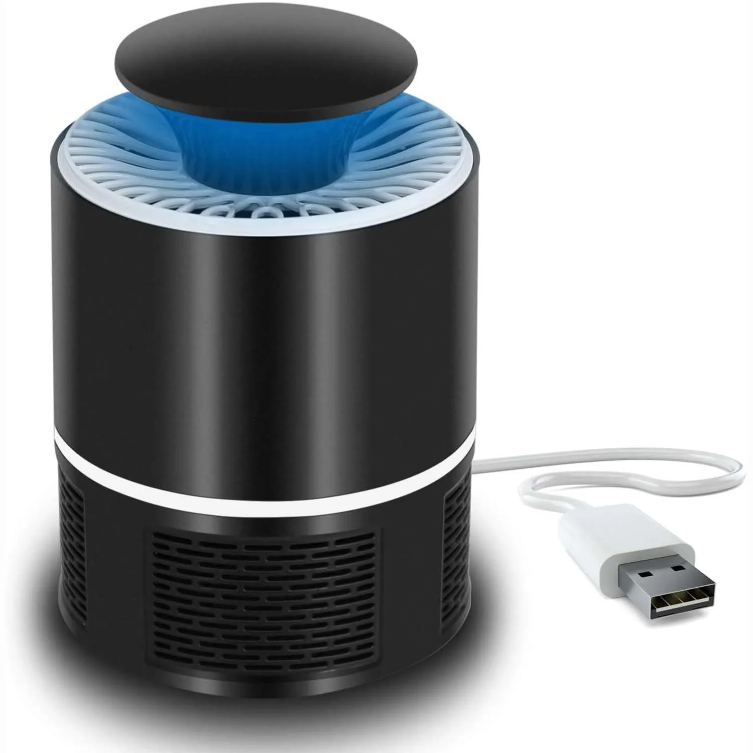 Электрическая ловушка для комаров USB УФ-лампа насекомых без шума излучения мух с ловушкой