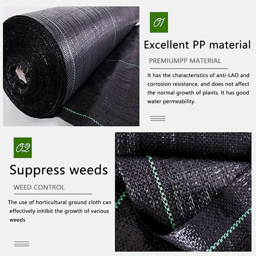 2022 Hot Sale Wholesale Supplier Woven Weedmat Ground Cover Pp China Weed Mat Black Woven Geotextile Use For Agricultural Anti-g