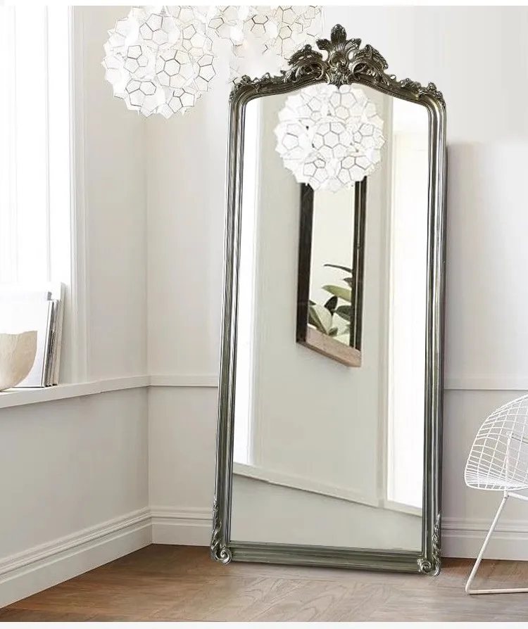 Large Size Vintage Antique Wall Mirror Frame French Floor Mirror Dressing Mirror