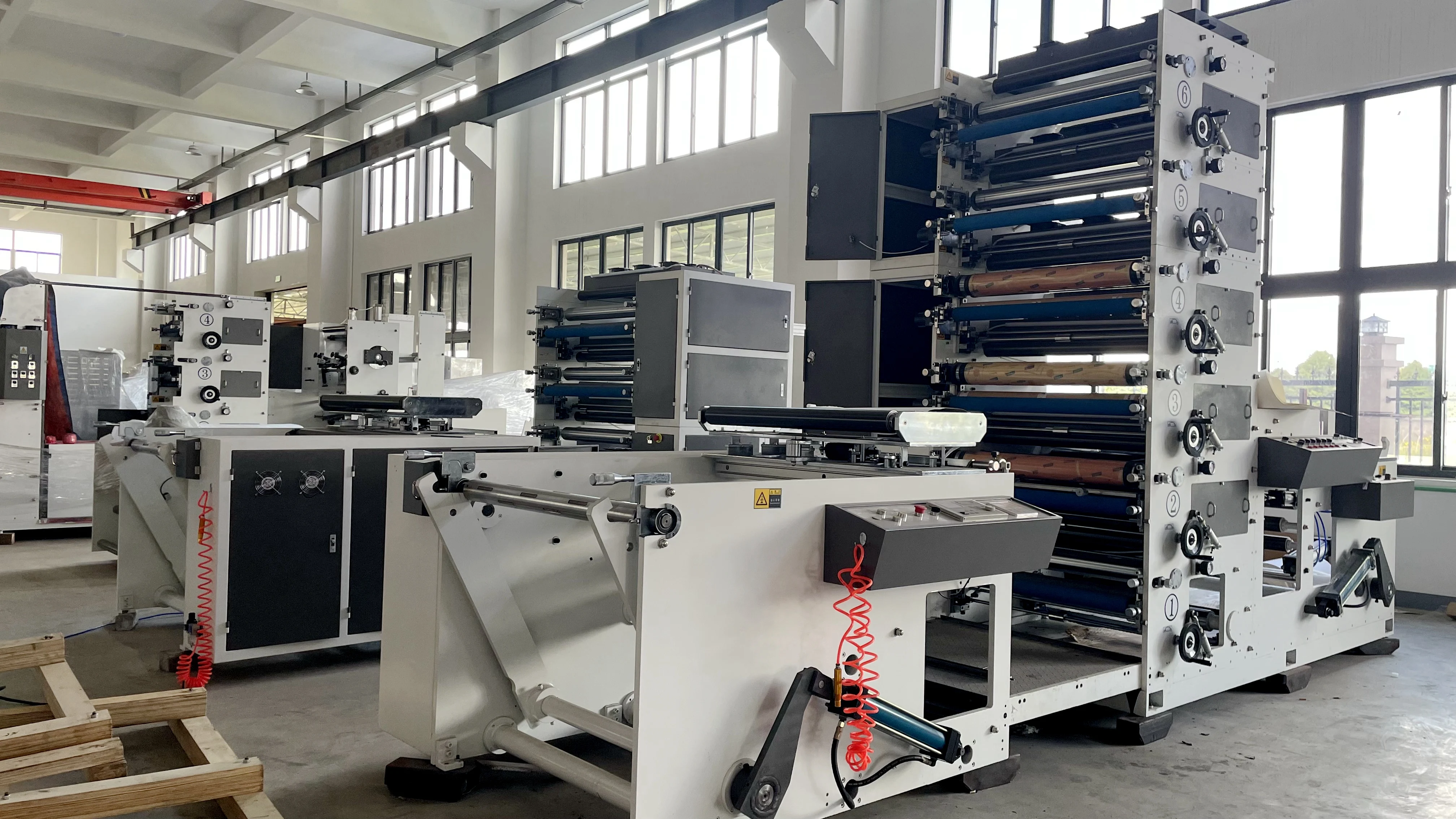 Kraft Paper Packaging Bag Central Impression Flexographic Printers Ci Pet PE Bag digital Flexo Printing Machine