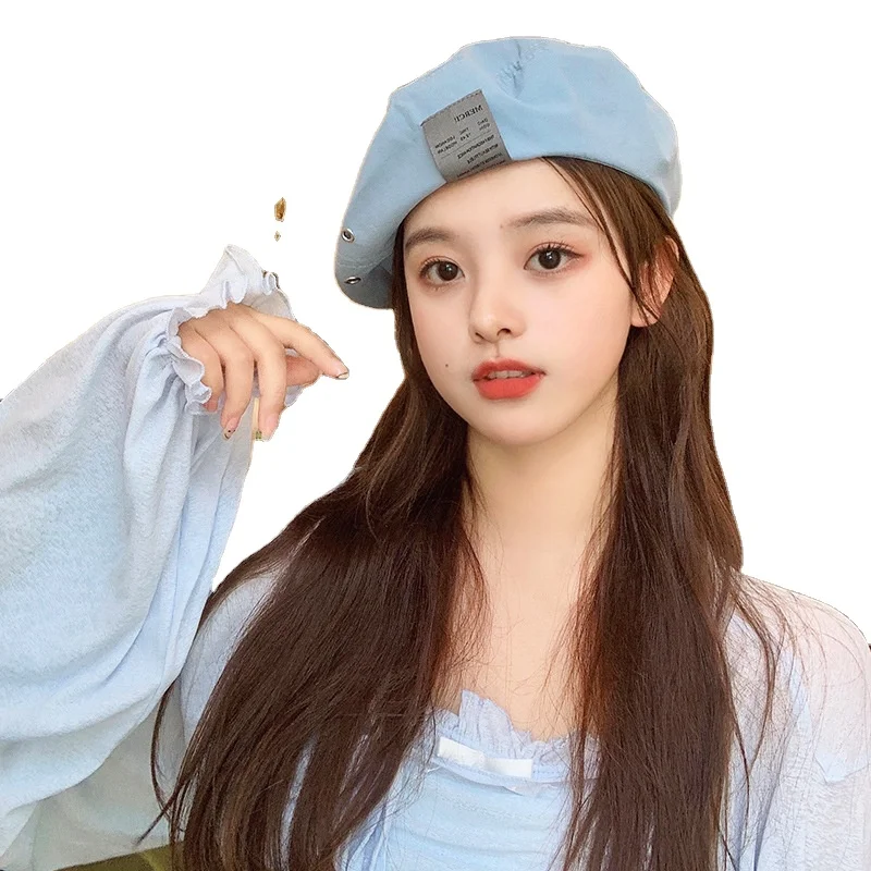 
Factory new thin patch fisherman hat casual fashion ins net red with ladies street beret 