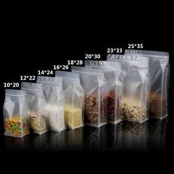 Manufacturer 2023 Frosted flat bottom Plastic Food Storage Packaging transparent ziplock bag