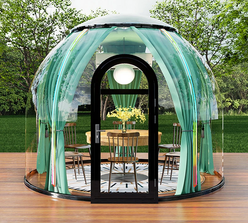 Round camping tent scenic park View Homestay bubble room